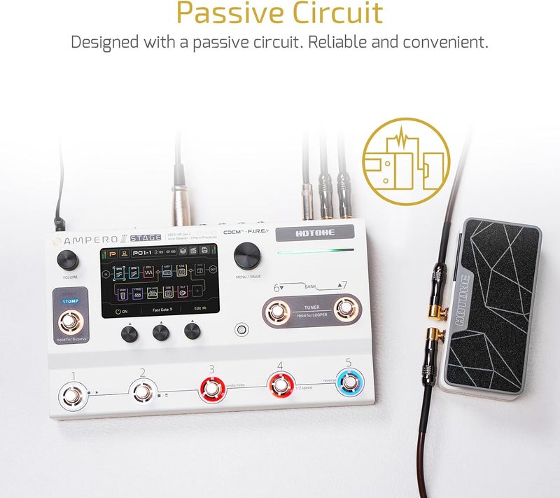 HOTONE Ampero II Press Passive Expression and Switching Pedal - Image 5